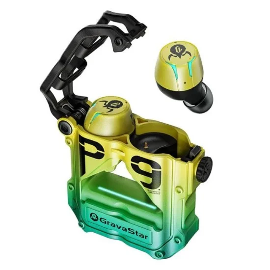 Gravastar Sirius Pro TWS Wireless Gaming Earbuds &ndash; Neon Green